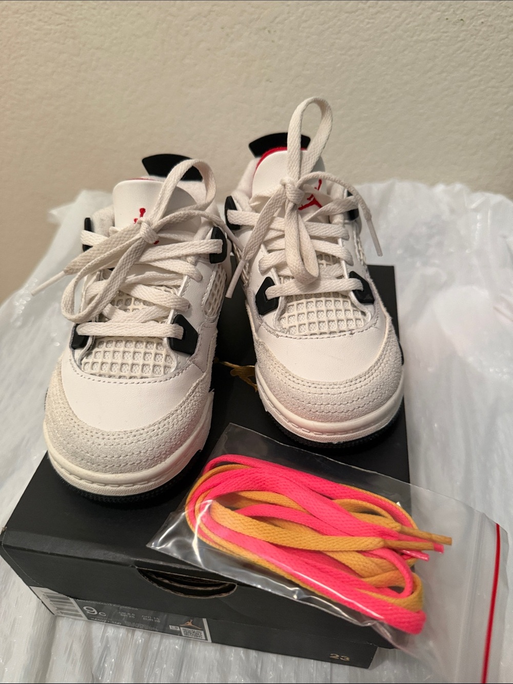 Kids White and Black Jordan